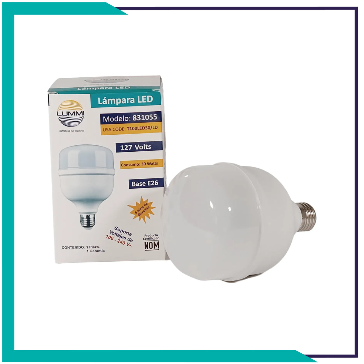 Foco  LED tipo Bala 30W (T100LED30/LD )