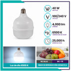 Foco LED tipo bala 40W (T120LED40/LD)