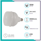 Lámpara LED tipo bala T150 de 60W (T150LED60/BC)