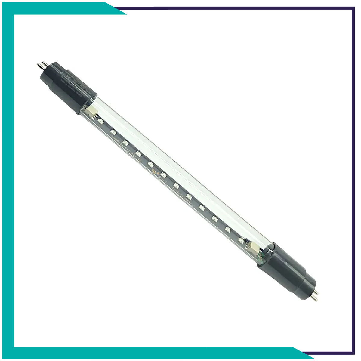 Lámpara lineal LED T5 de luz negra transparente de 1.5W (T5LED1.5/BLB) 5 piezas