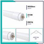 TUBO LED 18W acrílico opalino, Paq 5pzs  (T8SMDCFA8OP/LD)