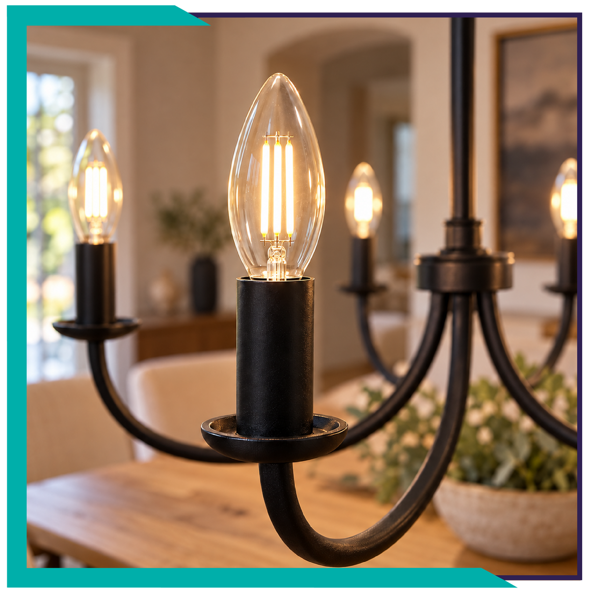 Foco tipo vela filamento LED (VEFILED4E12/BC)