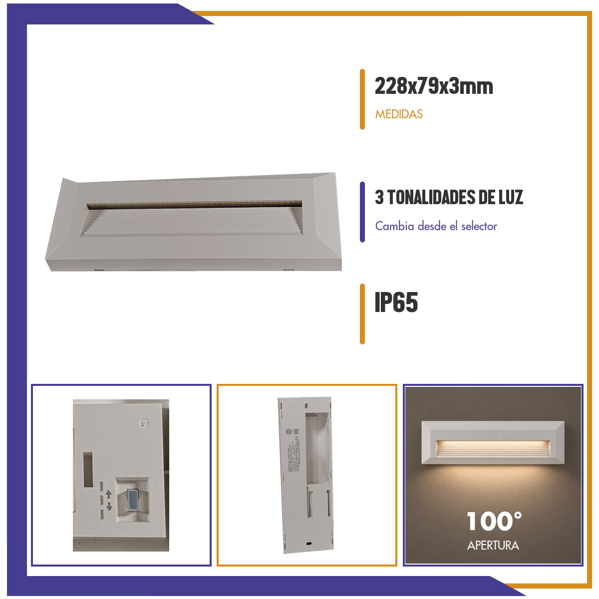 Luminario de cortesía LED de 5W (WL5BL)