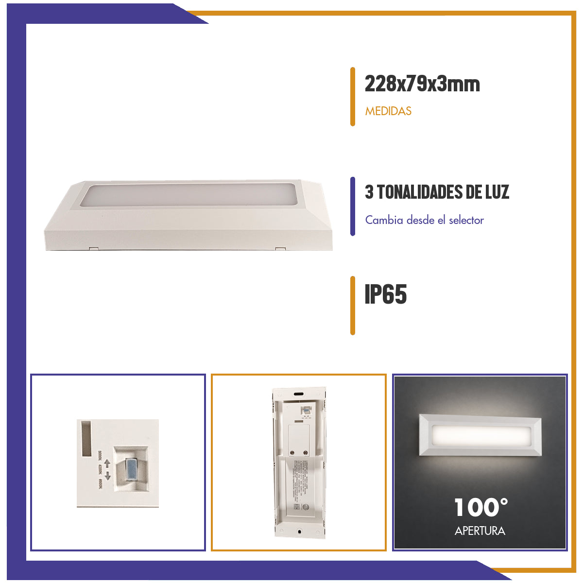 Luminario de cortesía LED de 5W (WL5CBL)