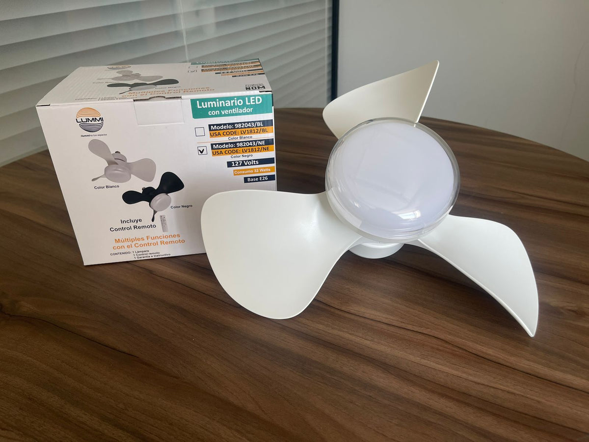 LAMPARA LED CON VENTILADOR MINI (LV1812)