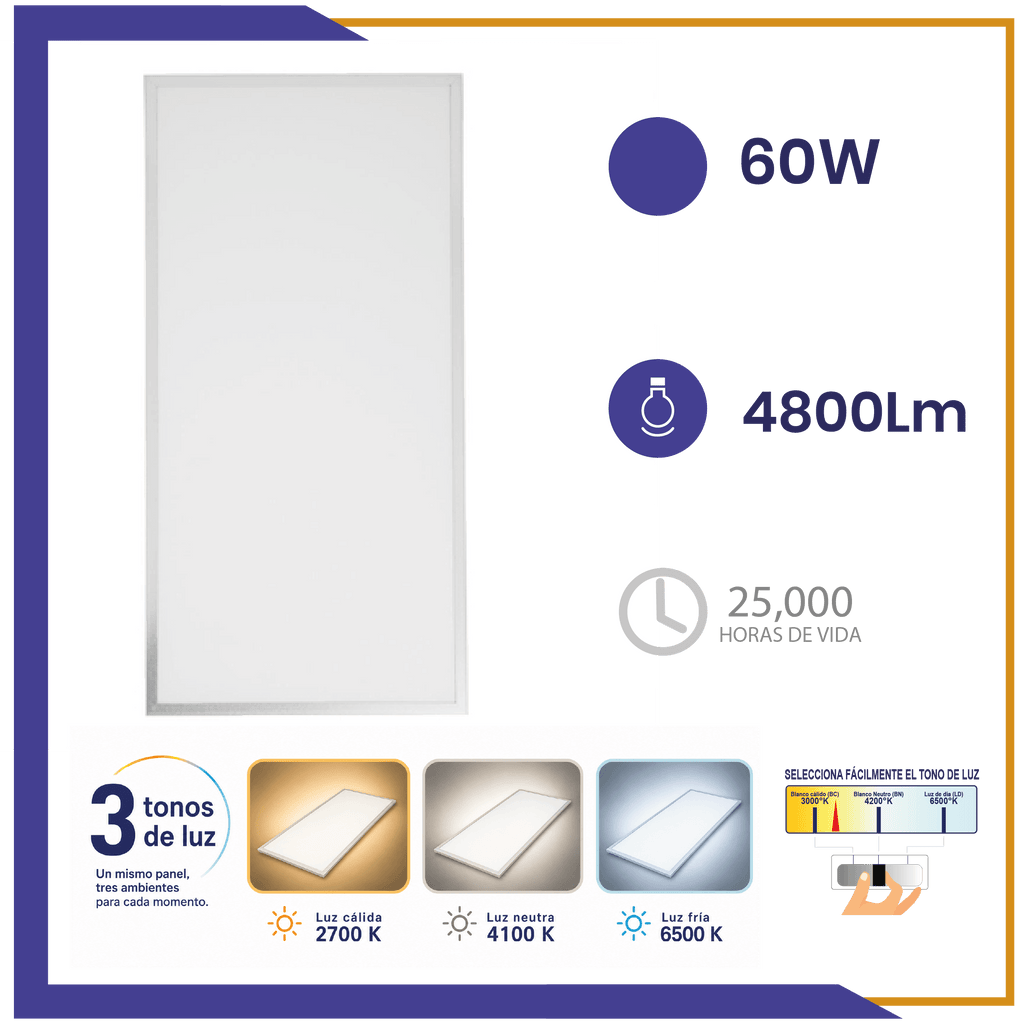 Luminario LED 60W – 3CCT (985081/SO)