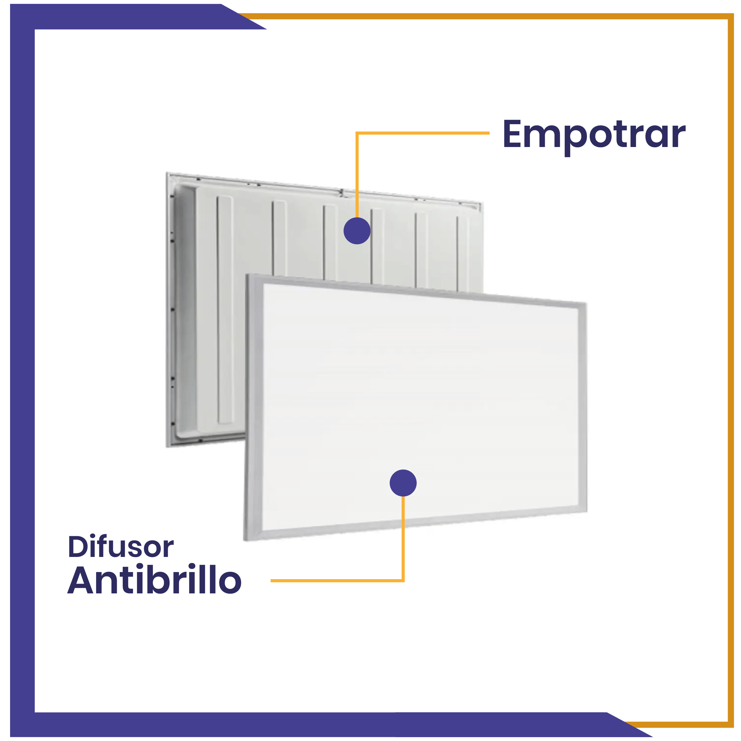 Luminario LED 60W – 3CCT (985080/GR)