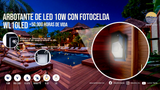 Arbotante de LED  10W con fotocelda (WL10LED)