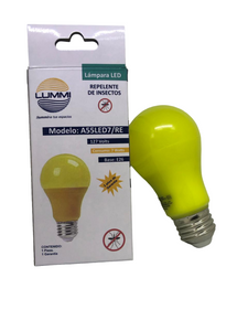 Foco LED 7W tipo A60 Repelente de mosquitos (A55LED7/RE)