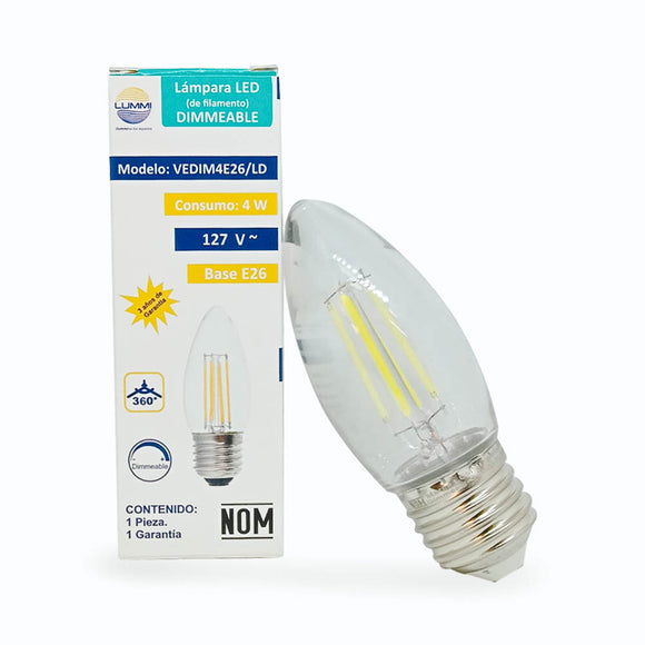 VELA Filamento Dimeable E26 (VEDIM4E26)