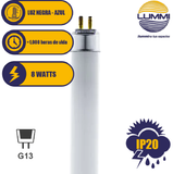 Tubo fluorescente T5 LUZ NEGRA sin Filtro Paq 5pzs (FL8BL)