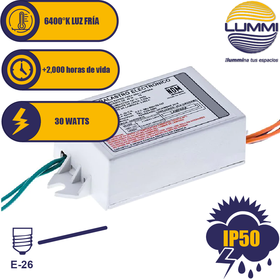 Balastro electrónico multiwataje (BE1X20)