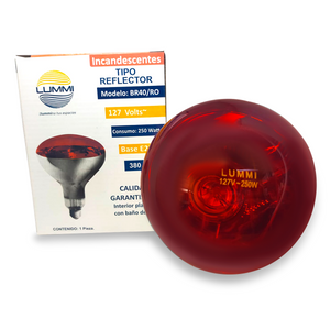 Foco de luz infraroja de 250 W (BR40/RO)