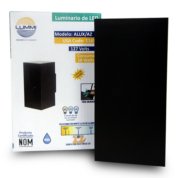 Arbotante de forma prisma cuadrado de 18W (1165)