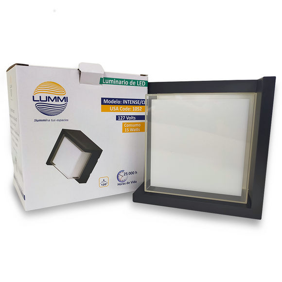Arbotante de forma cuadrada de 15W (1052)