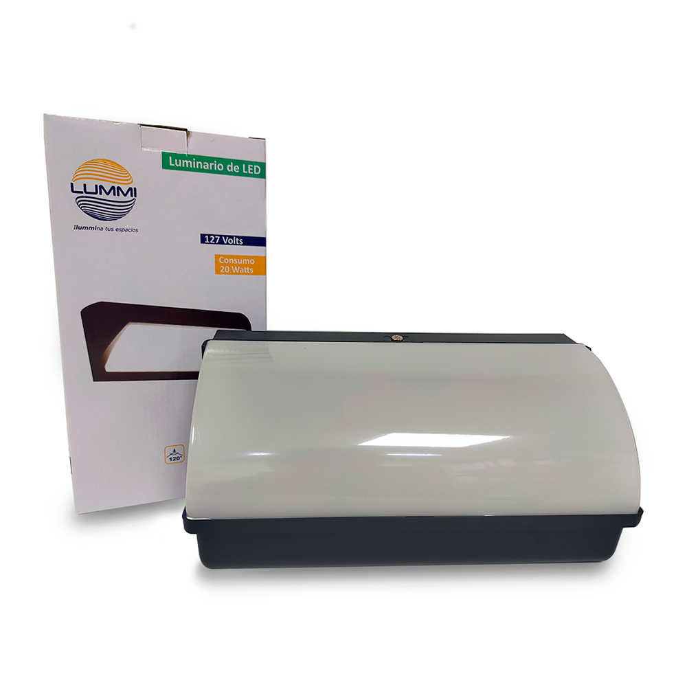 Arbotante de forma rectangular de 20W Blanco cálido (1135)