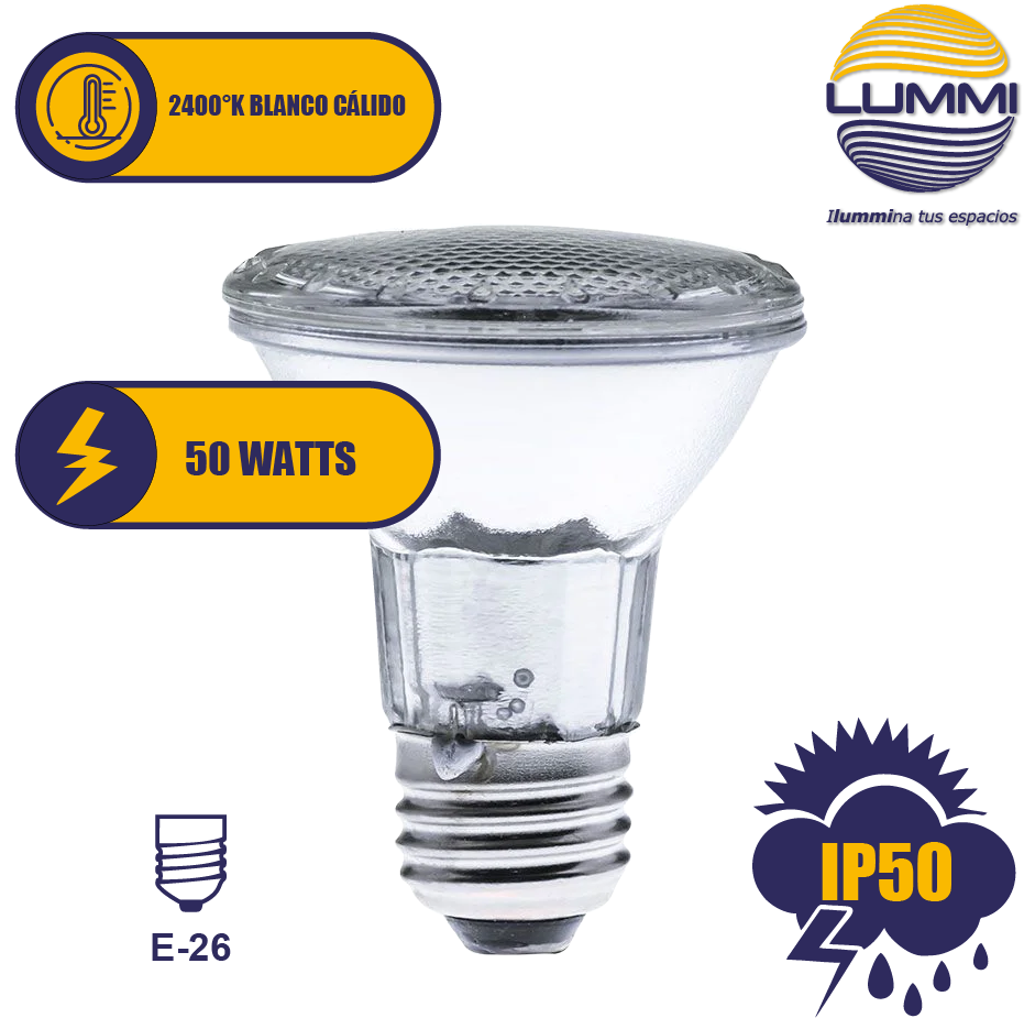 Foco tipo PAR 50W (PAR20)