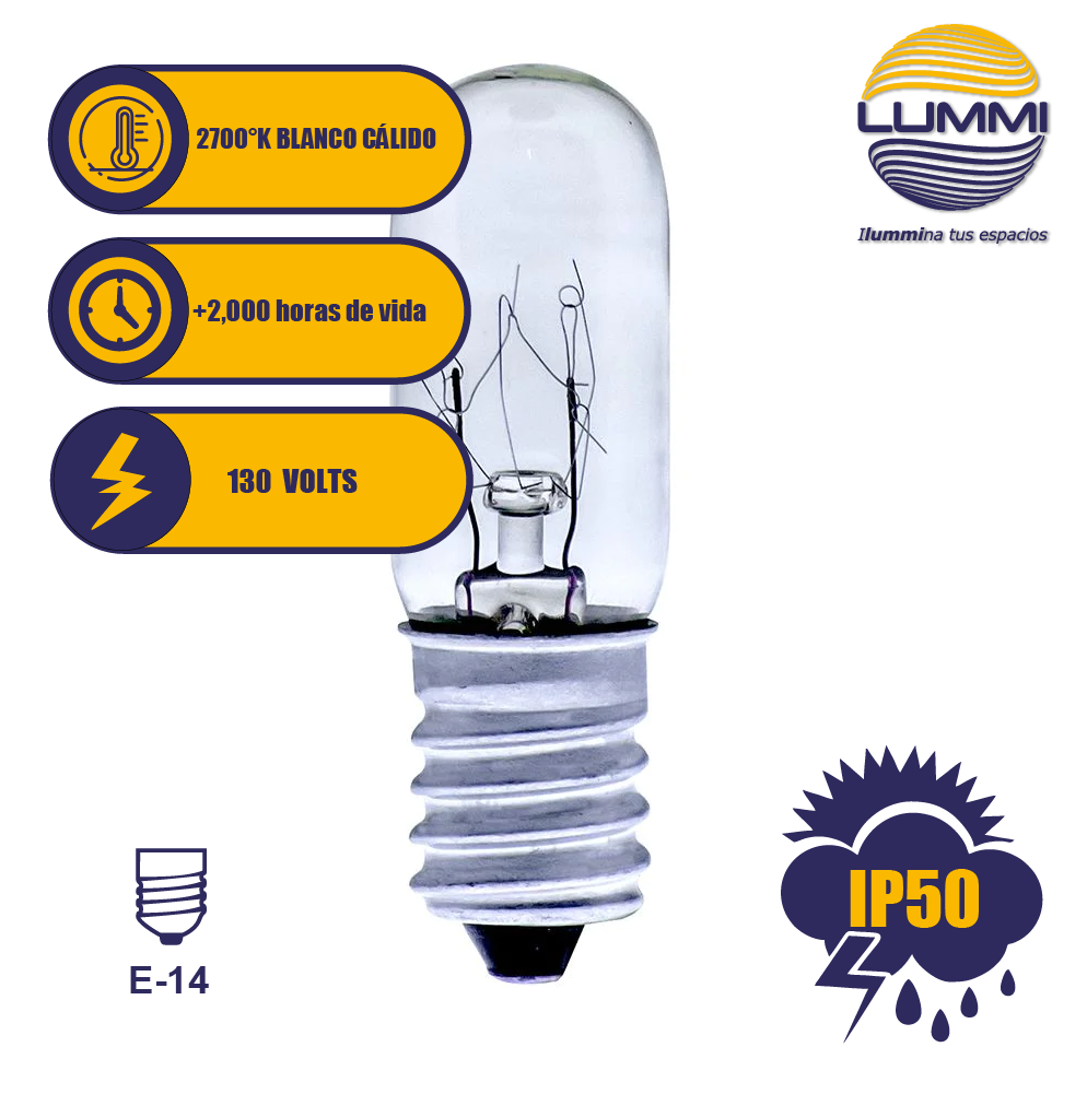 Foco tubular 6/10W E14 (T1654)