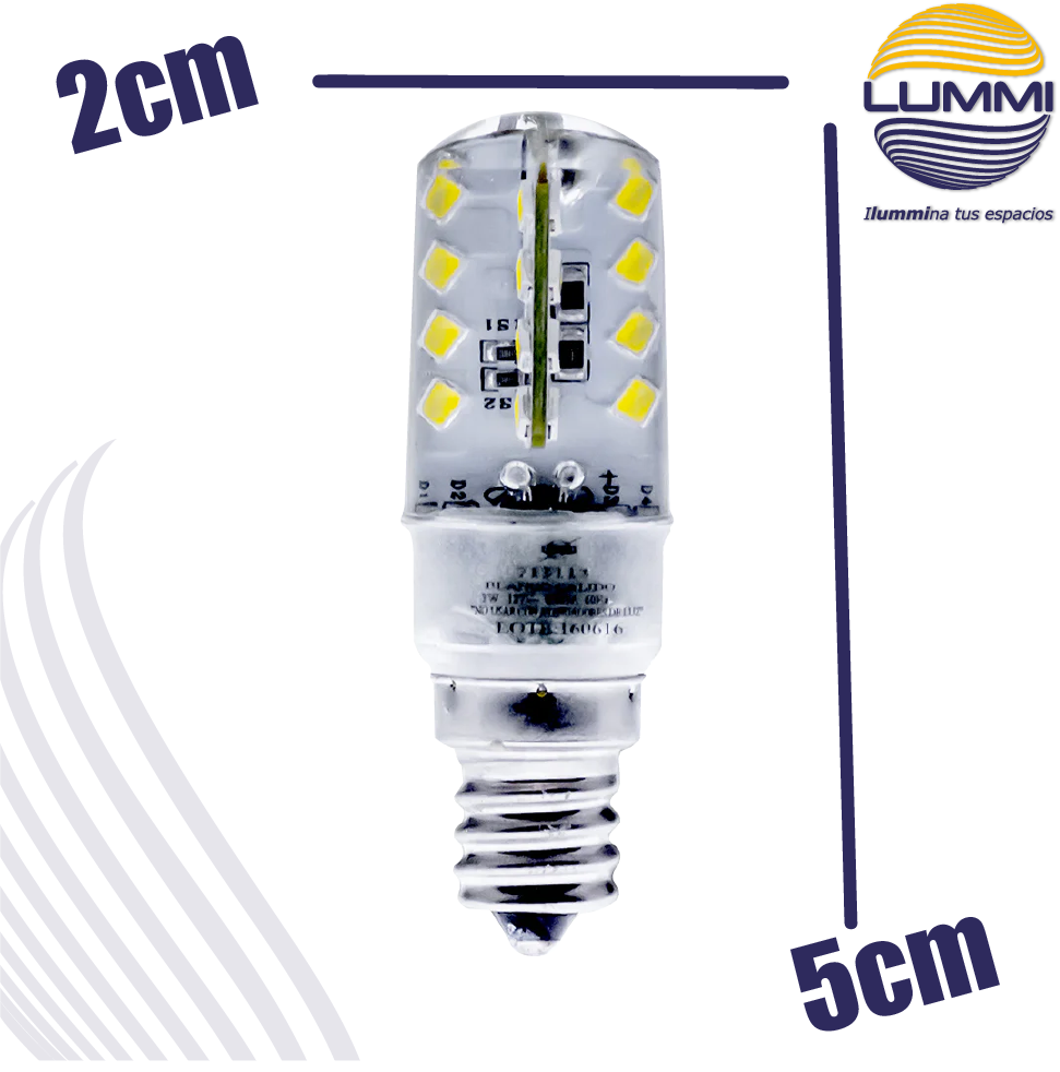 Foco cacahuate T20 LED 3W (E17R3SMD/BC)