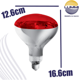 Foco de luz infraroja de 250 W (BR40/RO)