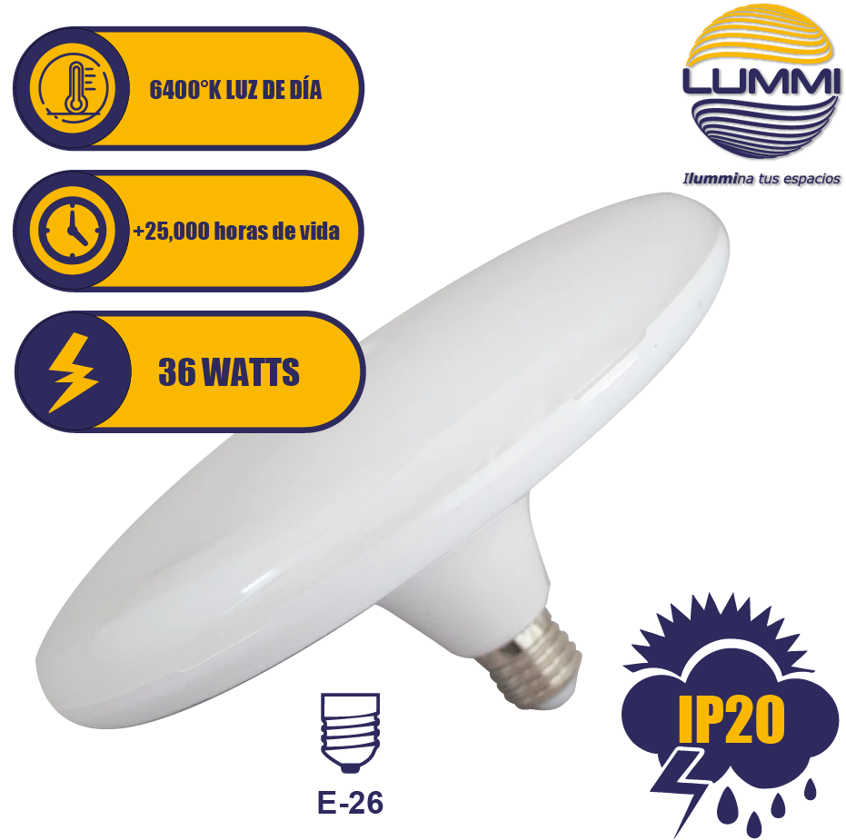 Lámpara circular LED 36W Base E26 LD (CIR36)