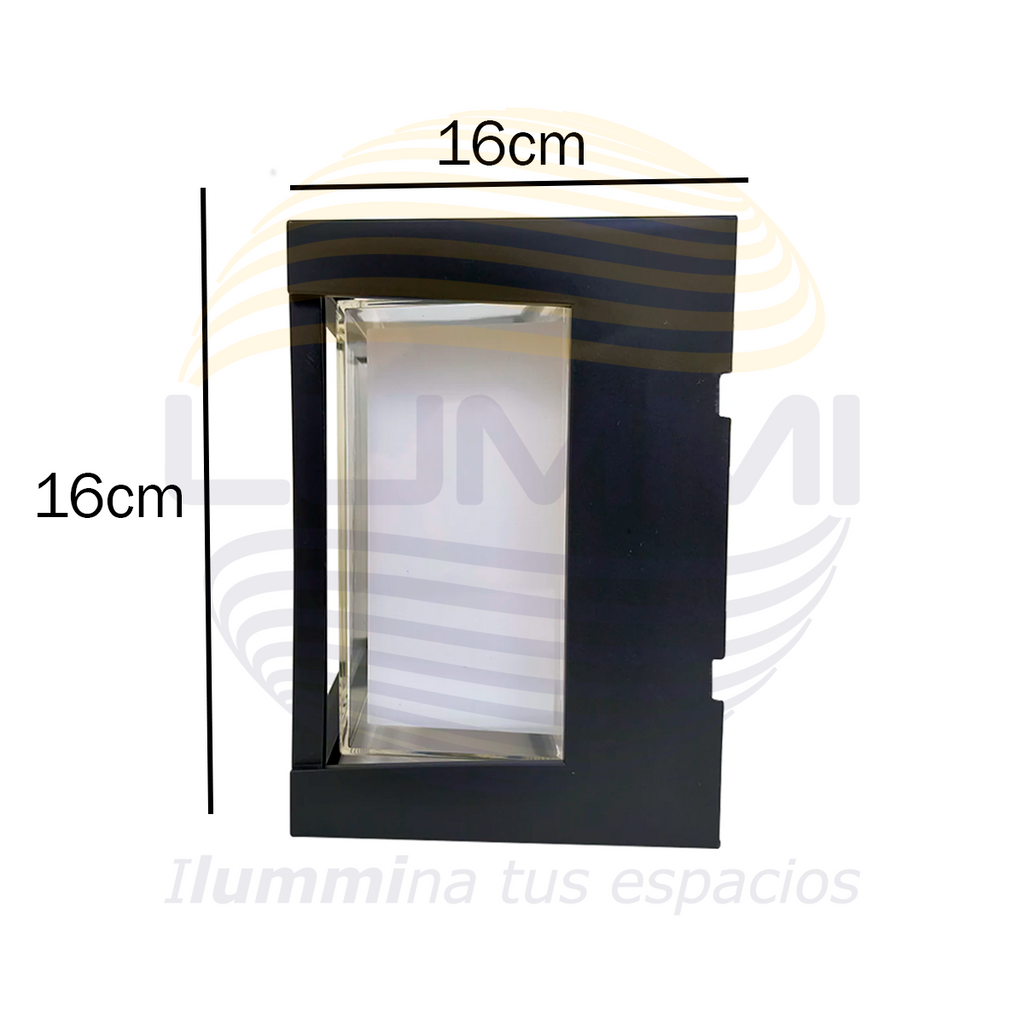 Arbotante de forma cuadrada de 15W (1054)