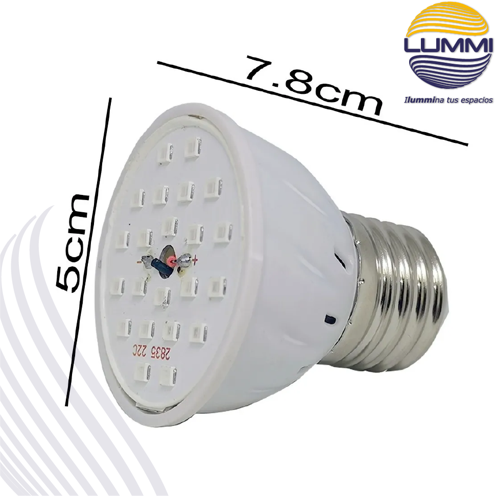 Lampara LED de luz negra 4w Mini spot( JDR4BLB )