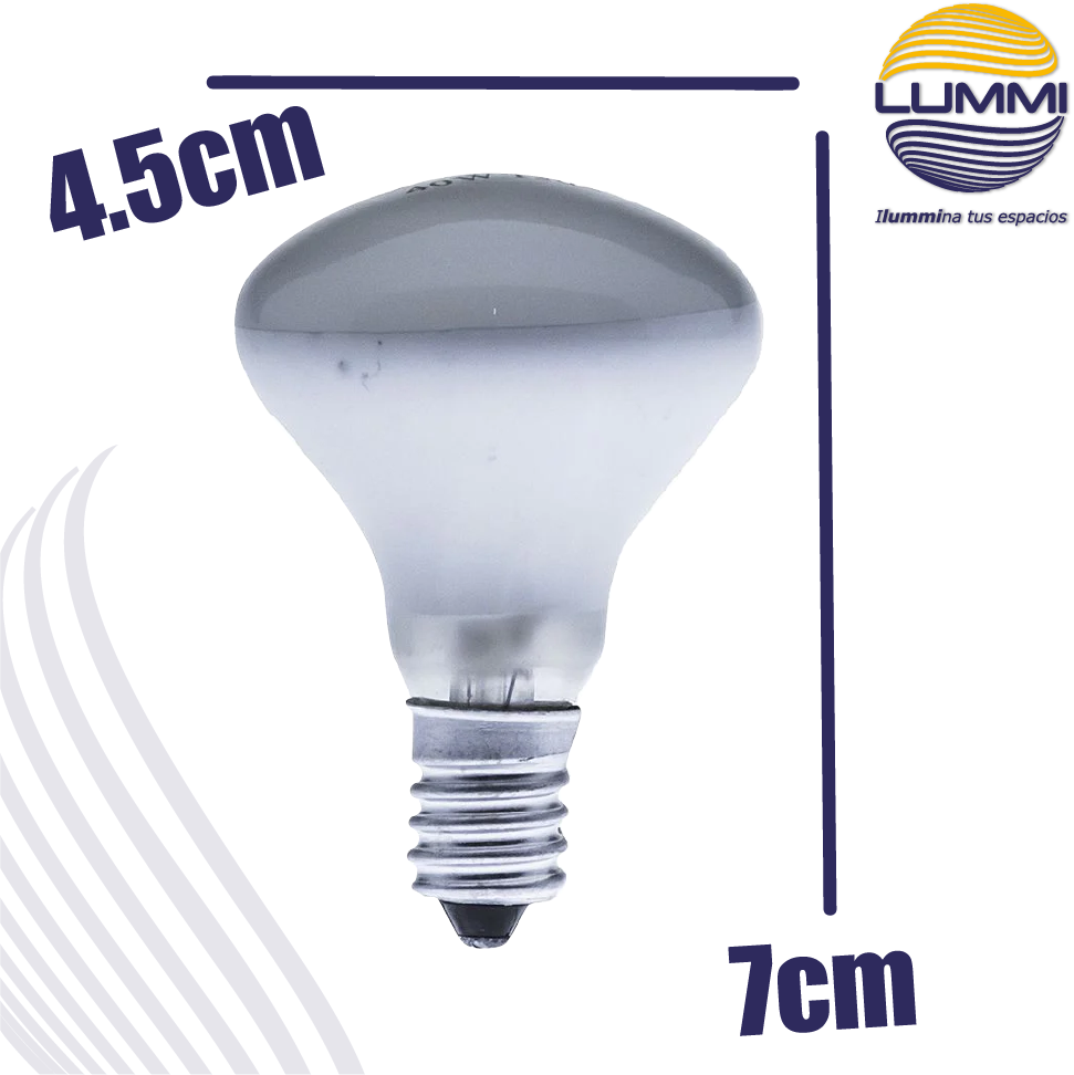 Foco  Baby Spot entrada E-17 Perlado ( R14E1740)