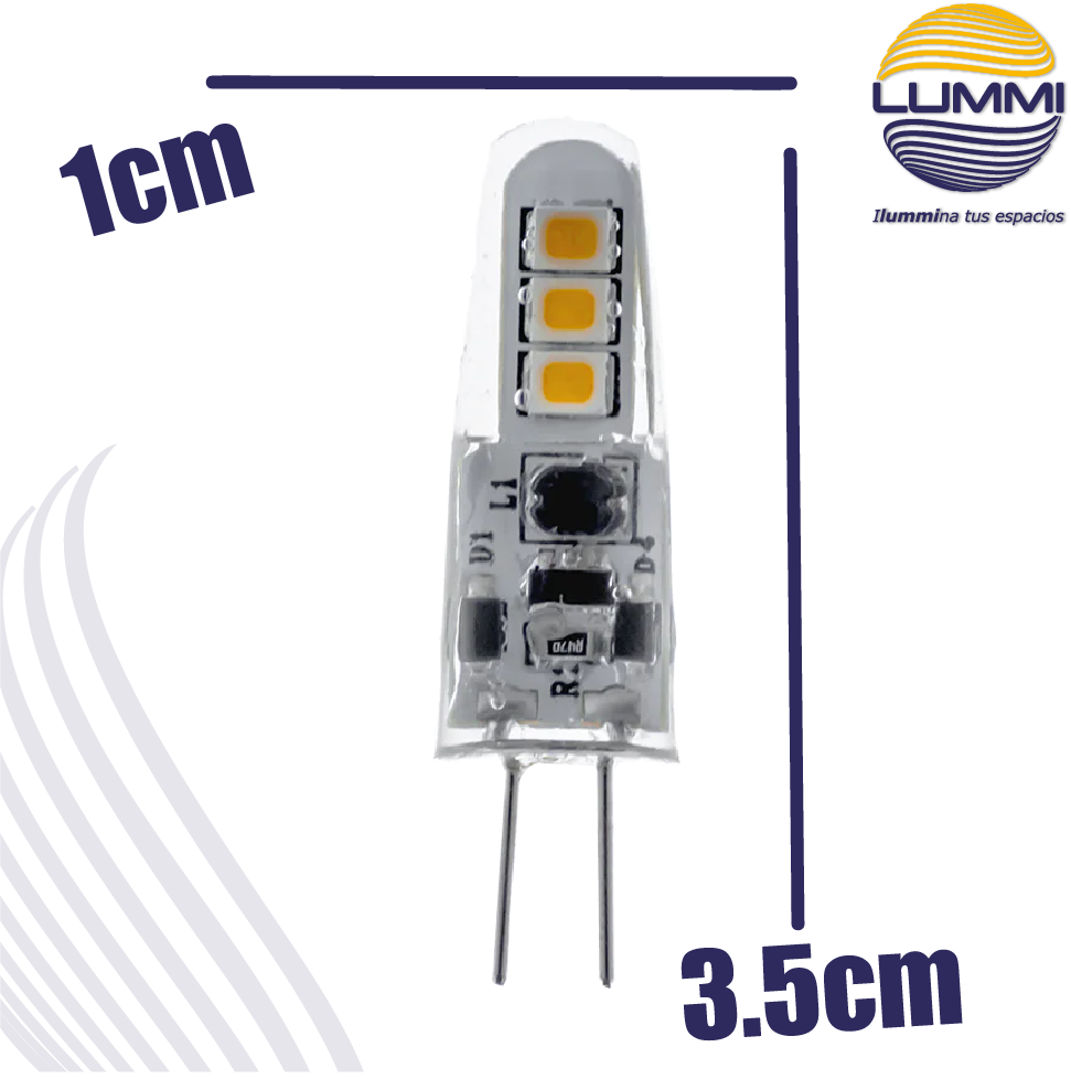 Foco cacahuate LED 2W (G4LED2/LD)