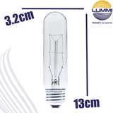 Foco Tubular T-10 130V 40W E-26 (T1040)
