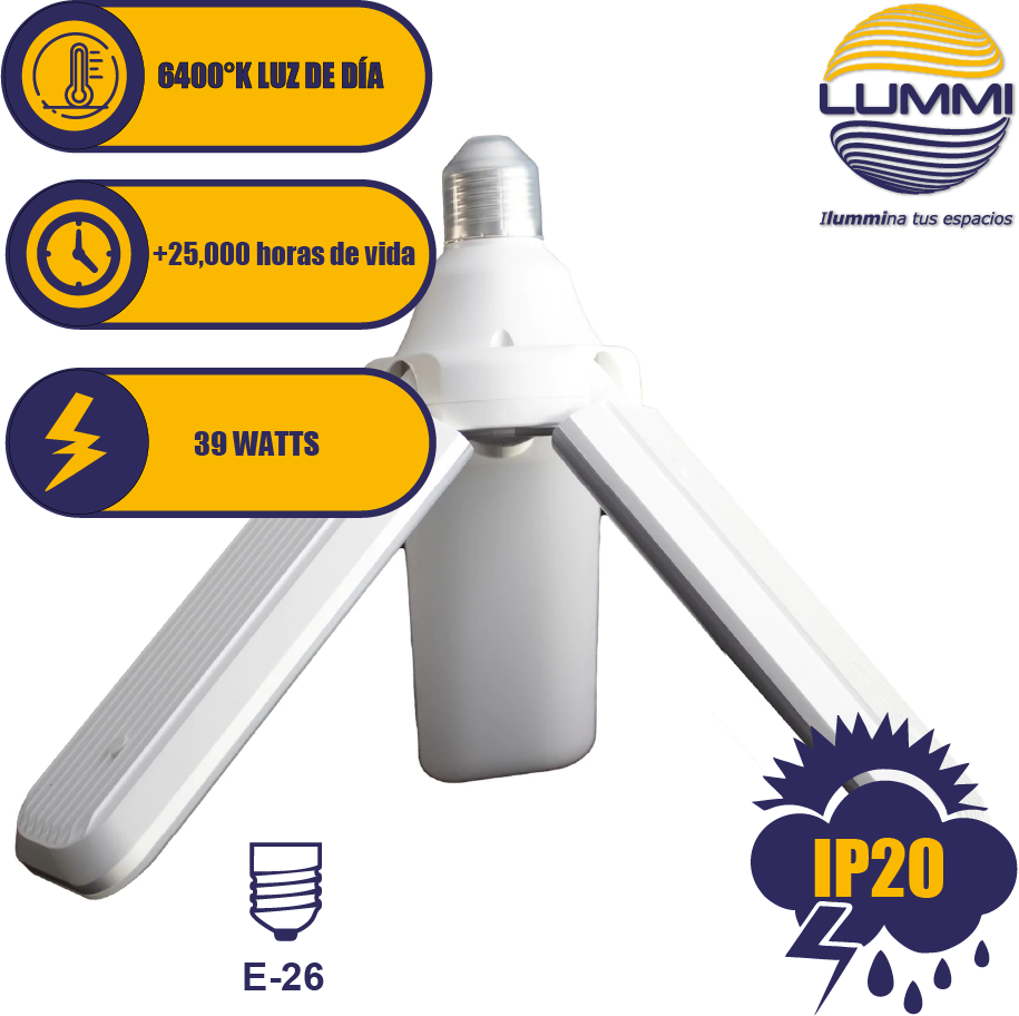 Foco LED 39W tipo ventilador (FAN39)