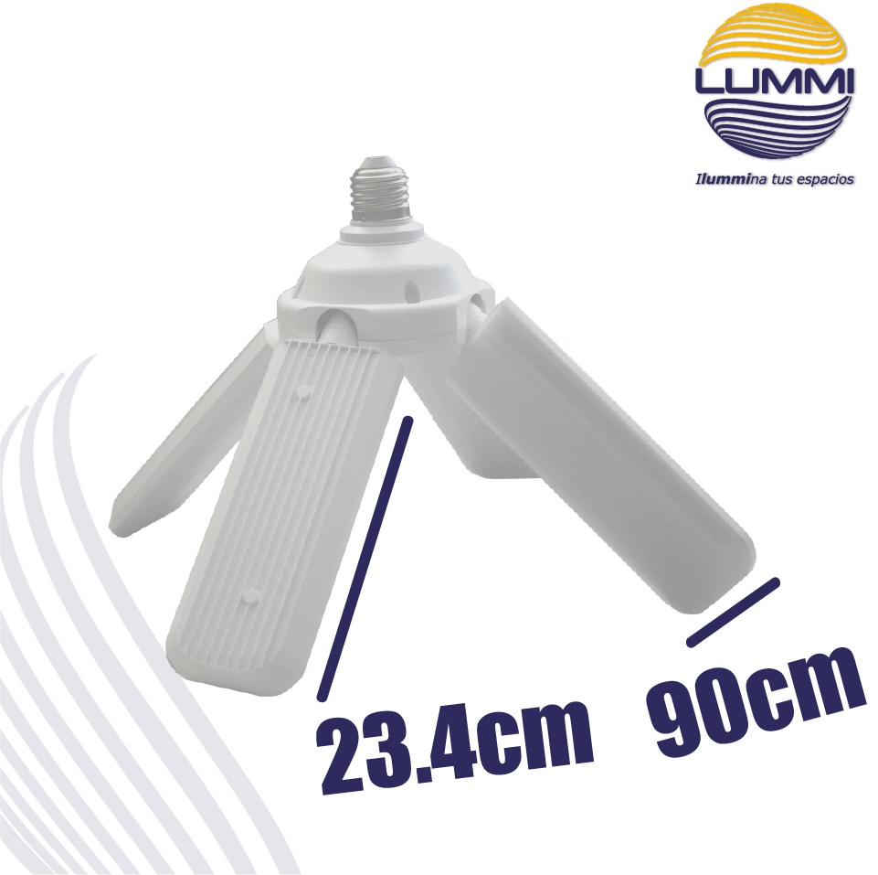 Foco tubular tipo ventilador led 52W (FAN52)
