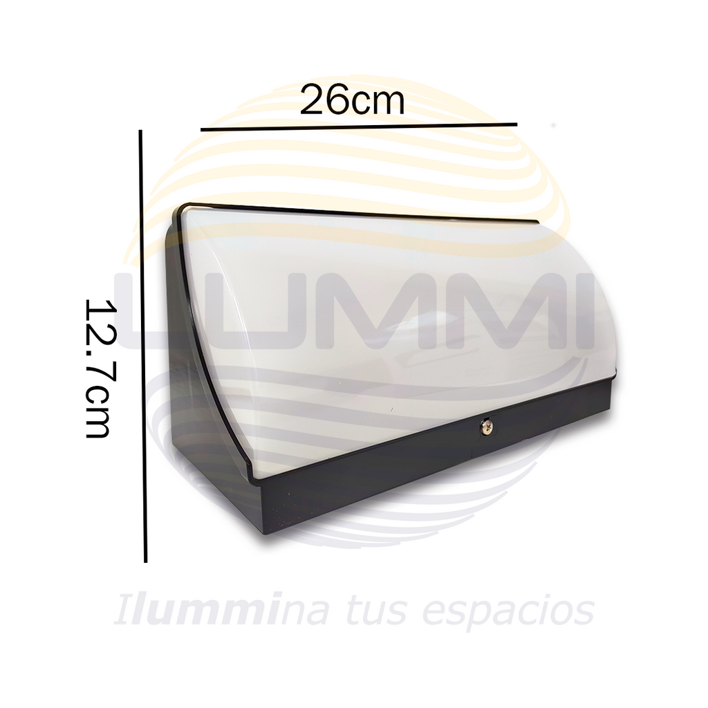 Arbotante de forma rectangular de 20W Blanco cálido (1135)