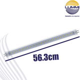 Lámpara lineal LED T5 de acrílico transparente y aluminio de 8W, Paq 5pzs  (T5SMD8TR/LD)