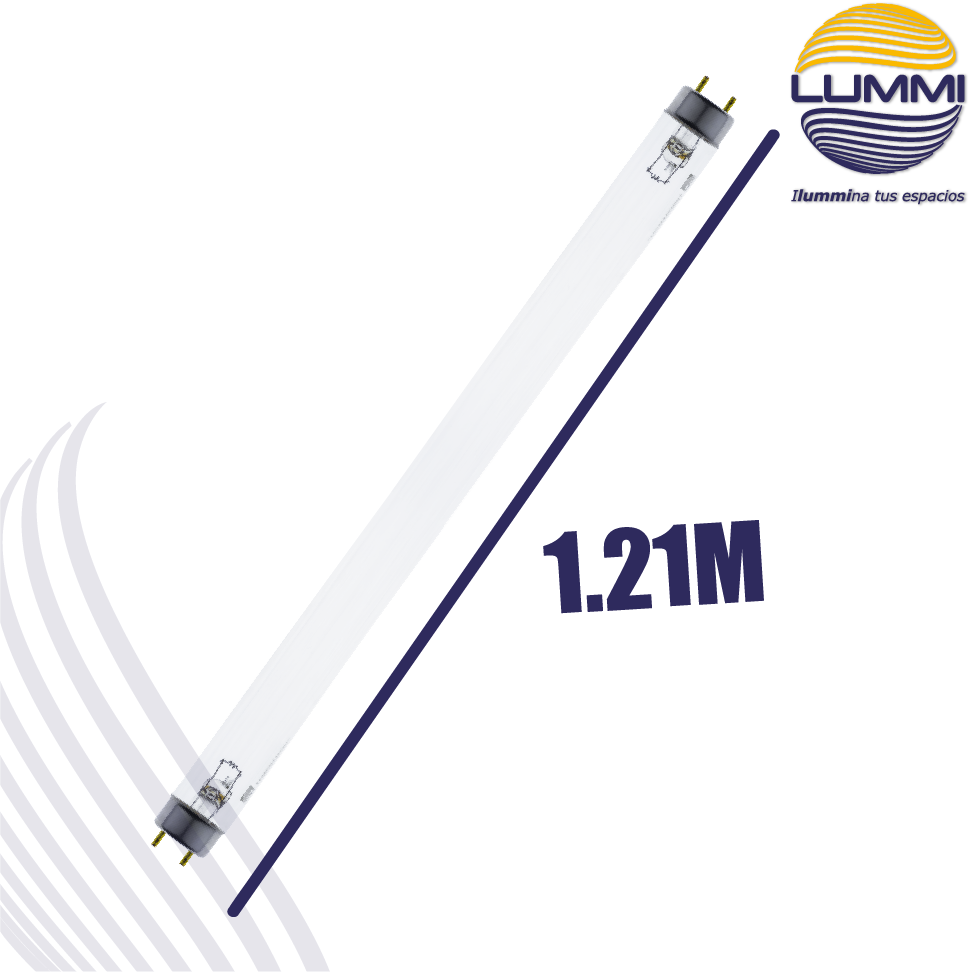 TUBO LUZ NEGRA 40W T8 SIN FILTRO Paq 5pzs (FL40BL)