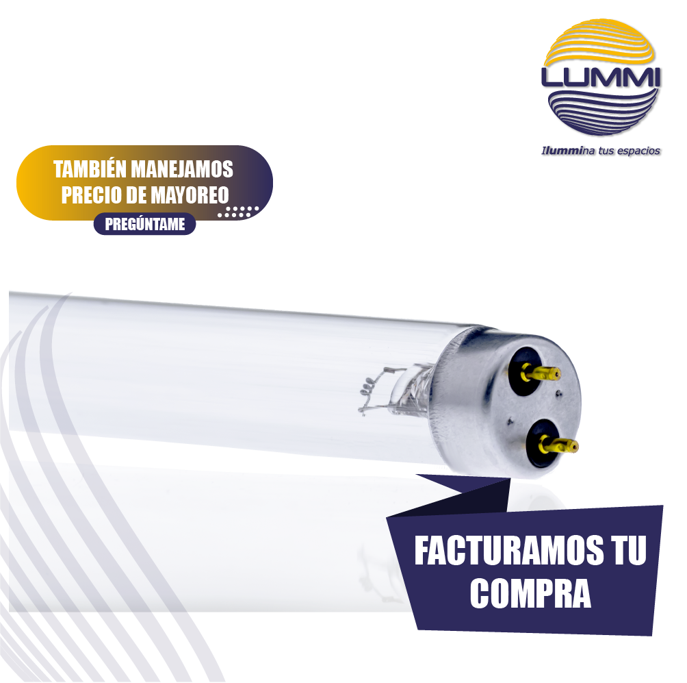 Tubo germicida UV T8 Paq 5 pzs (FL30GER)