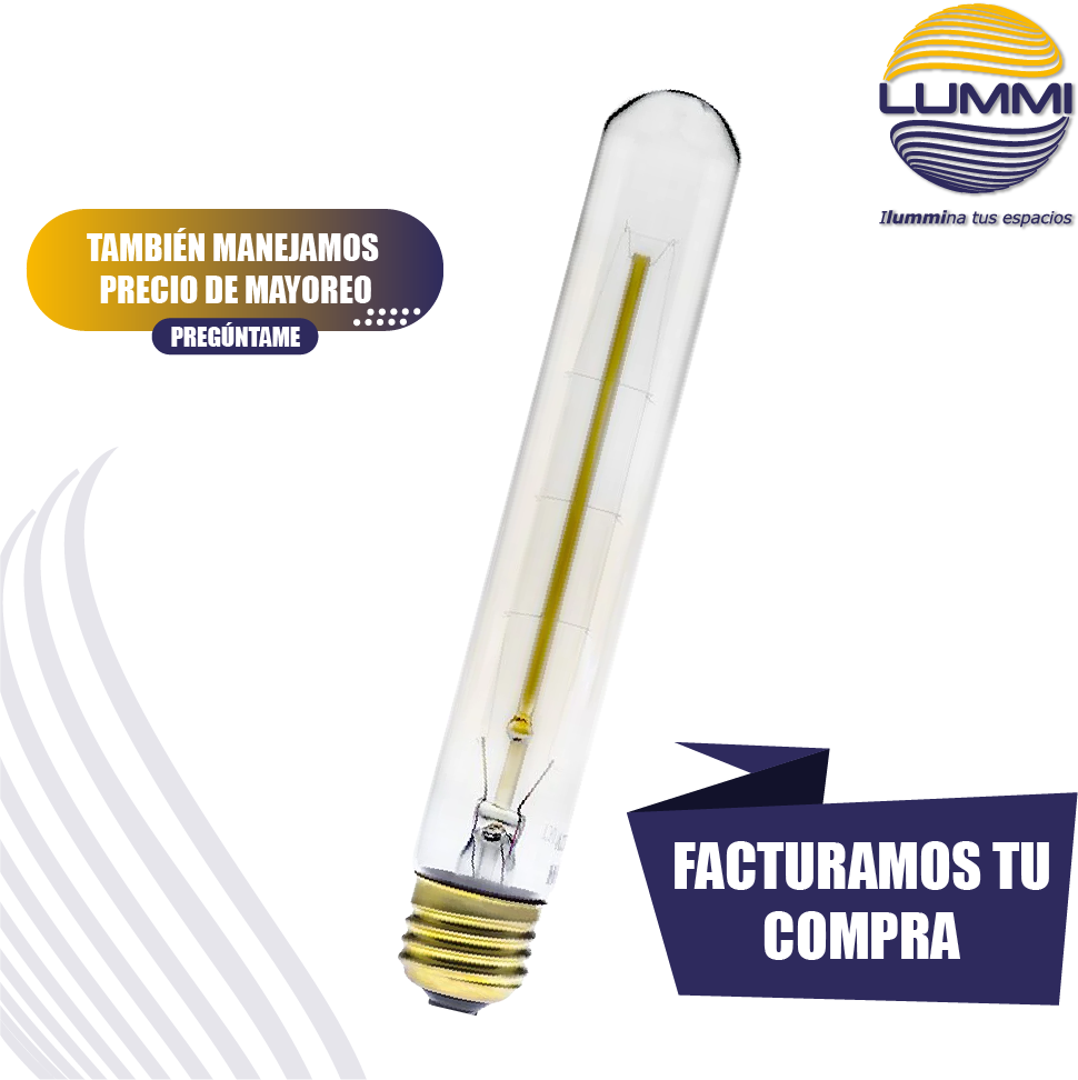 Foco  tubular T30 vintage E26 de 30W (T30)