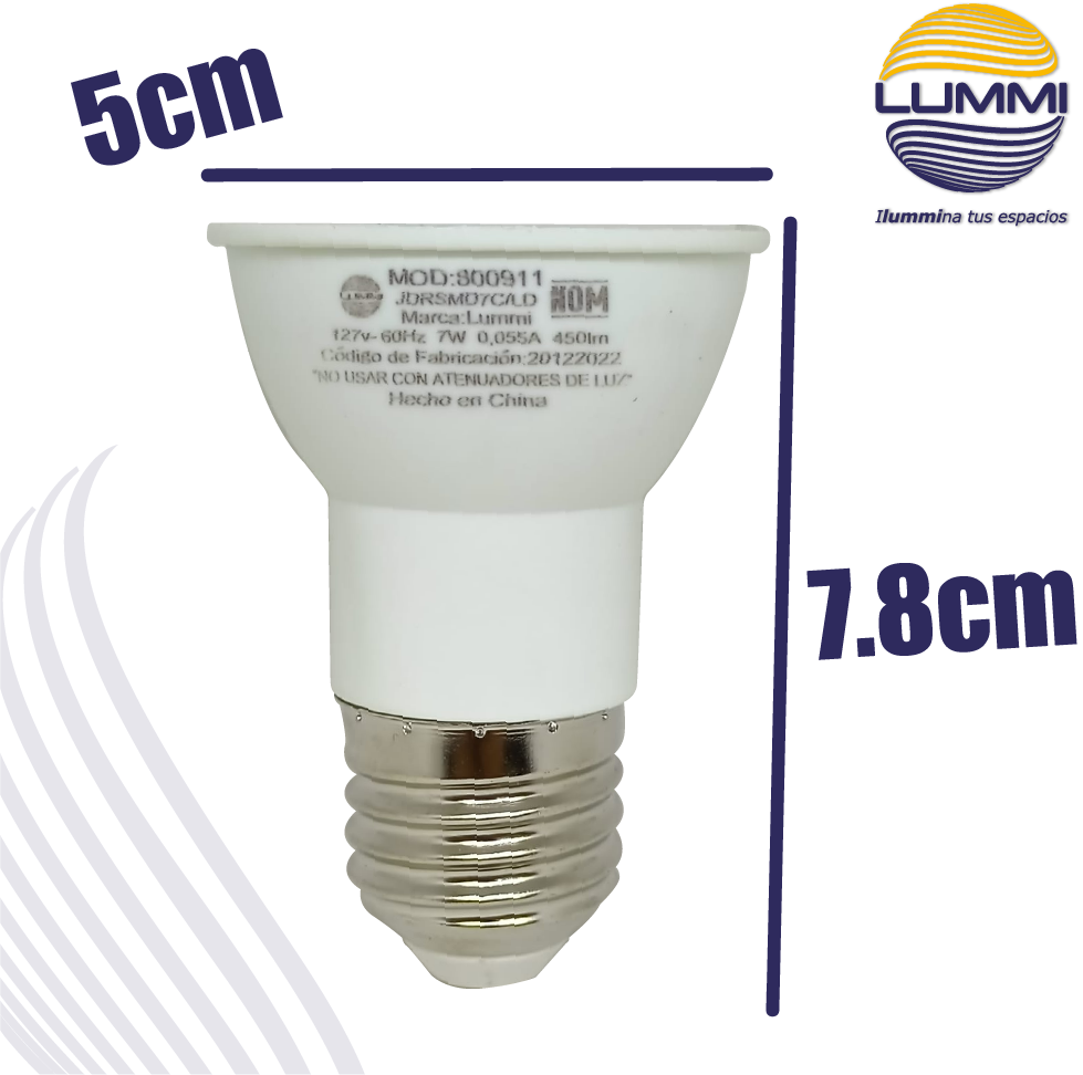 Lámpara LED JDR E26 de 7W (JDRSMD7C/LD)