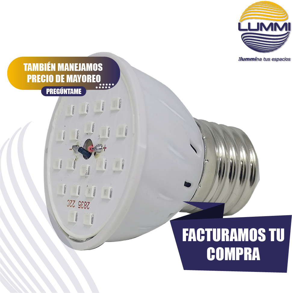Lampara LED de luz negra 4w Mini spot( JDR4BLB )