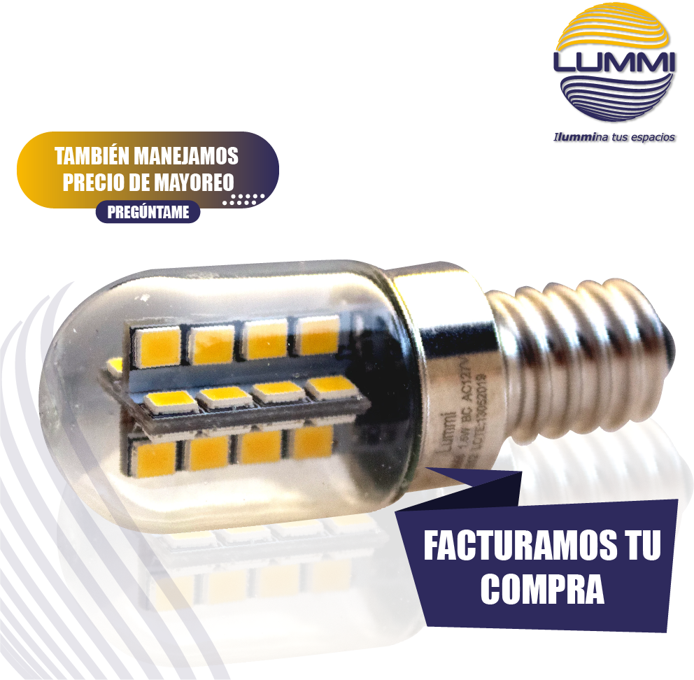FOCO T20LED 1.5W E17 127V 3000K 80LM (T20LED/E17)