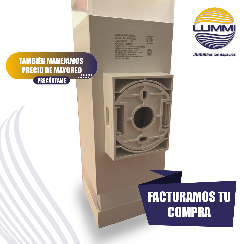 Arbotante de forma prisma cuadrado de 18W (1150)