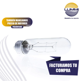 Foco Tubular T-10 130V 40W E-26 (T1040)