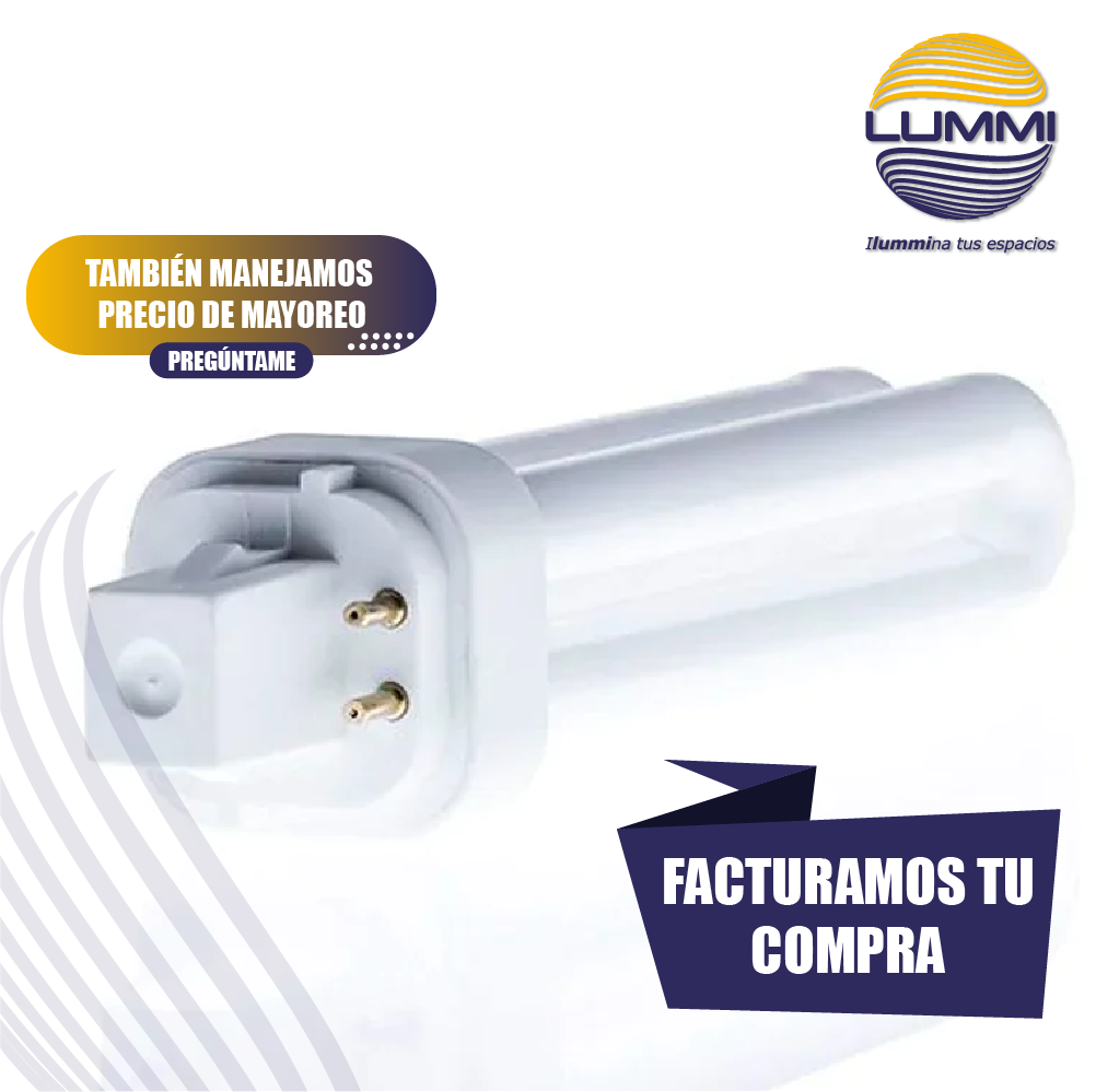 Foco fluorescente PL tipo 2U 26W 4 PINES (PL26/64)