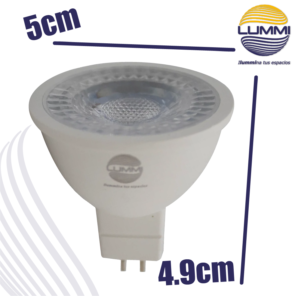 Foco MR16 SMD 7W GX5.3 (MR16SMD7C/LD)