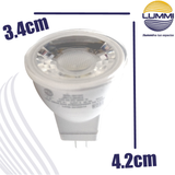 Lámpara LED MR11 GZ4 de 4W (MR11LED4/LD)