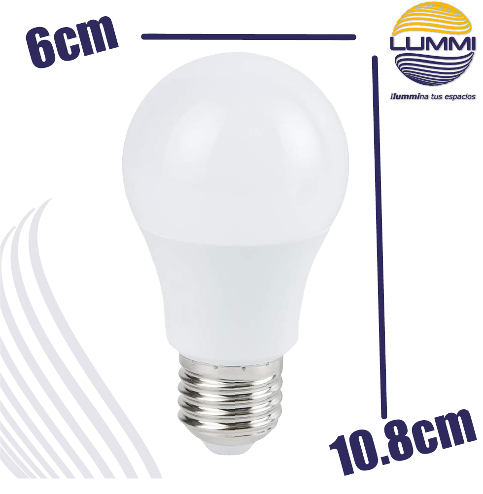 Foco LED 9W tipo A60 (A609LED127/BC)