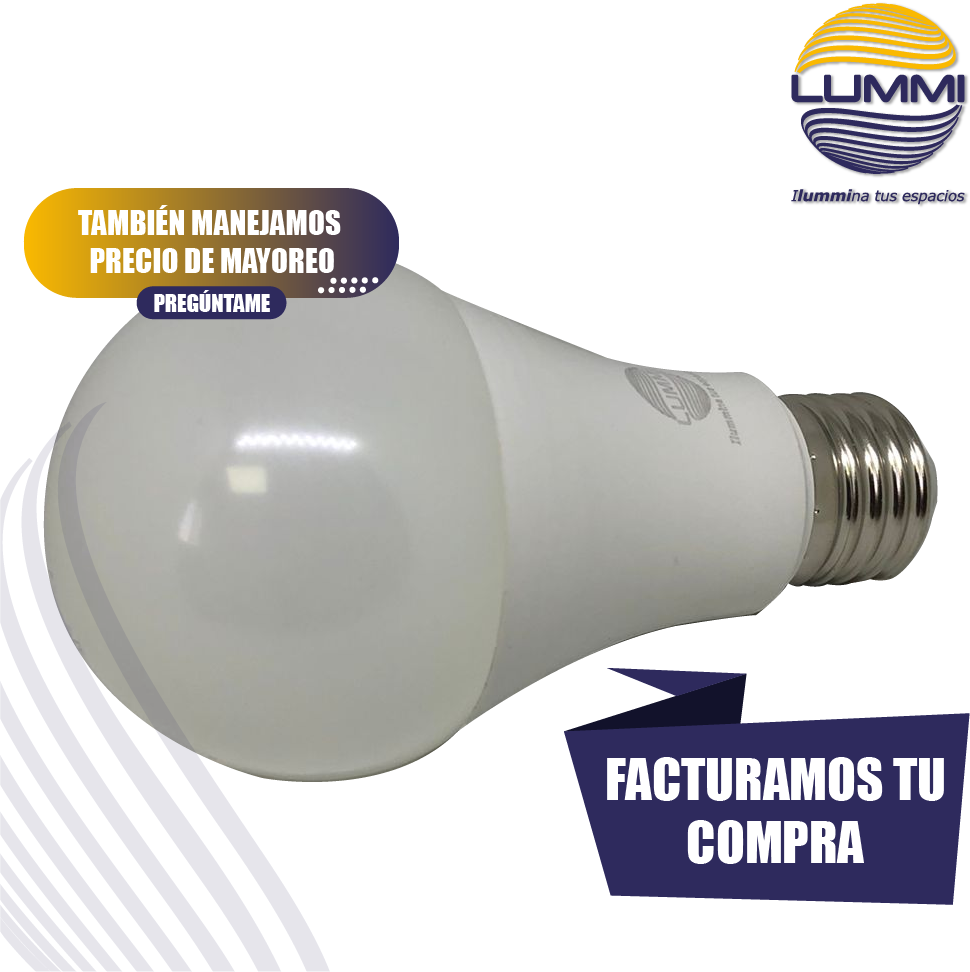 A60LED6/BLB — Foco LED A60 de luz negra en 6W modelo A60LED6/BLB marca  Lummi - Comercial Eléctrica