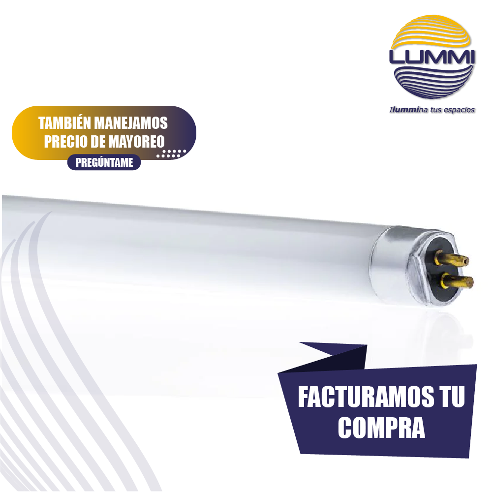 Tubo fluorescente T5 24W Paq 5pzs (FL24BFT5)