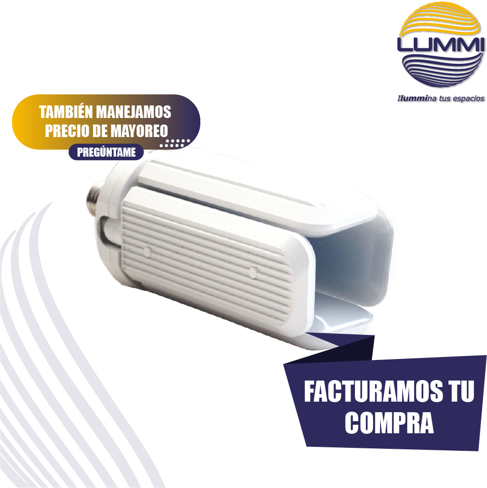 Foco tubular tipo ventilador led 52W (FAN52)
