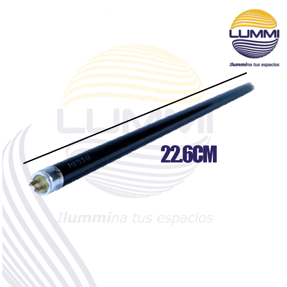 Tubo fluorescente 6W Luz Negra T5 Paq 5pzs (FL6BLB)
